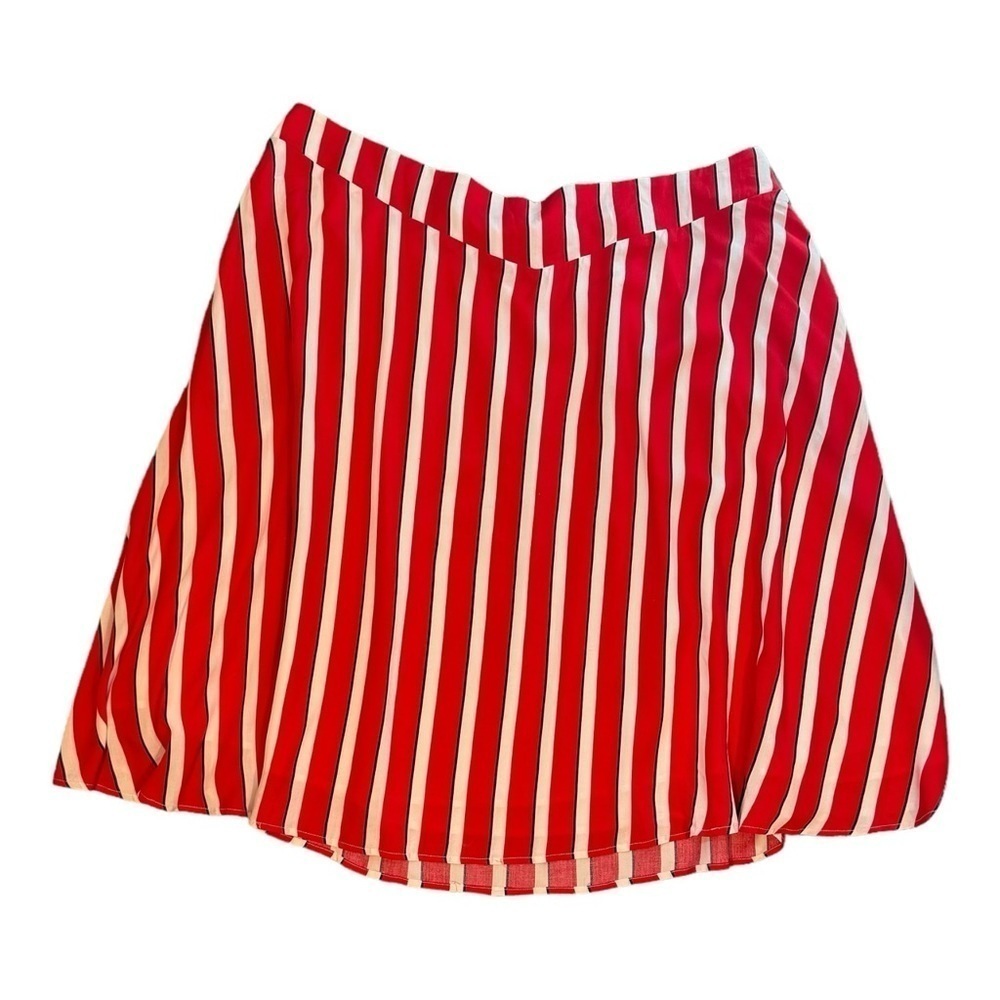 Modcloth x Collectif Ornella Yacht Stripe Skirt in Red NWT - Picture 2 of 8